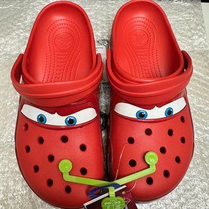 Lightning McQueen Crocs size 9mens/11womens